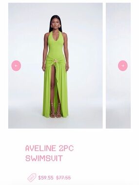 Pink Plastic Aveline 2 piece Swimsuit